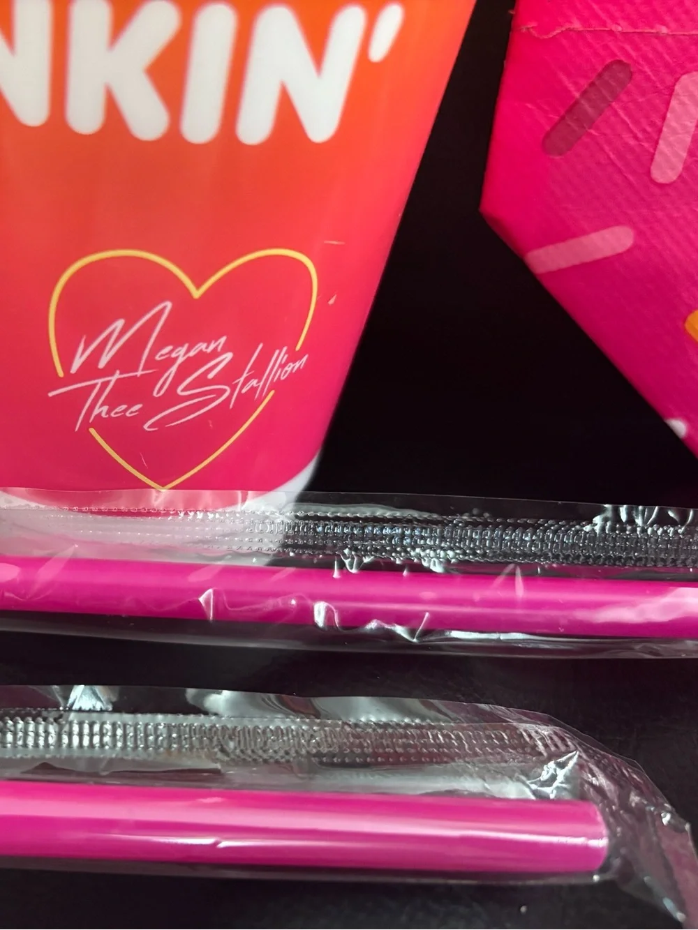 Megan Thee Stallion Pink Party Straws